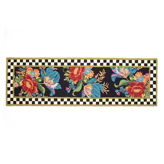 MacKenzie Childs Flower Market Runner Rug 2.6 Ft x 5 Ft