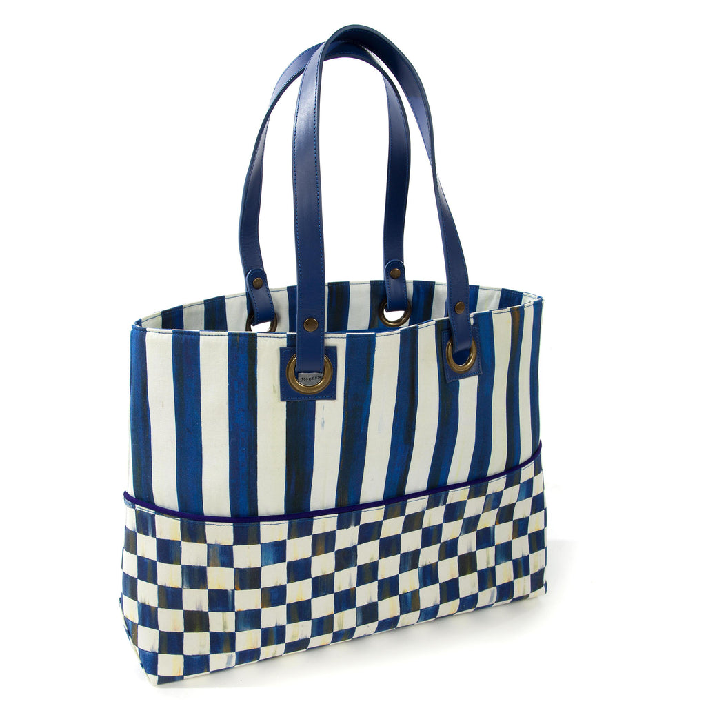 Mackenzie Childs Royal Check Bistro Tote 37696-240