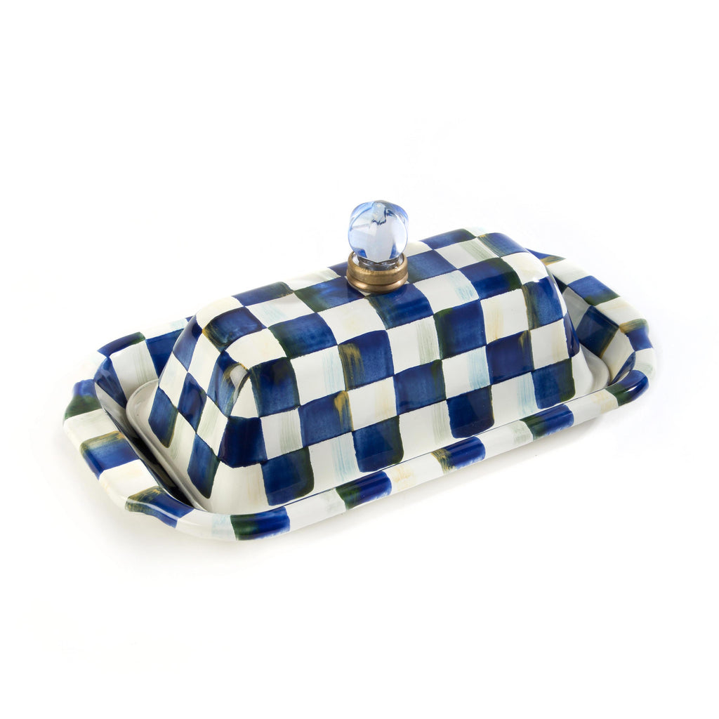 Mackenzie Childs Royal Check Butter Box 89132-240