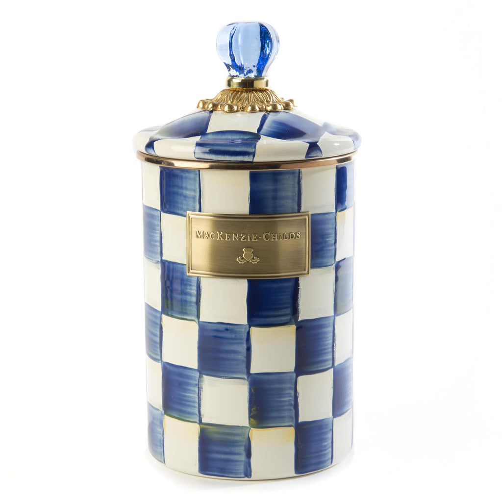 Mackenzie Childs Royal Check Canister Large 89226-240