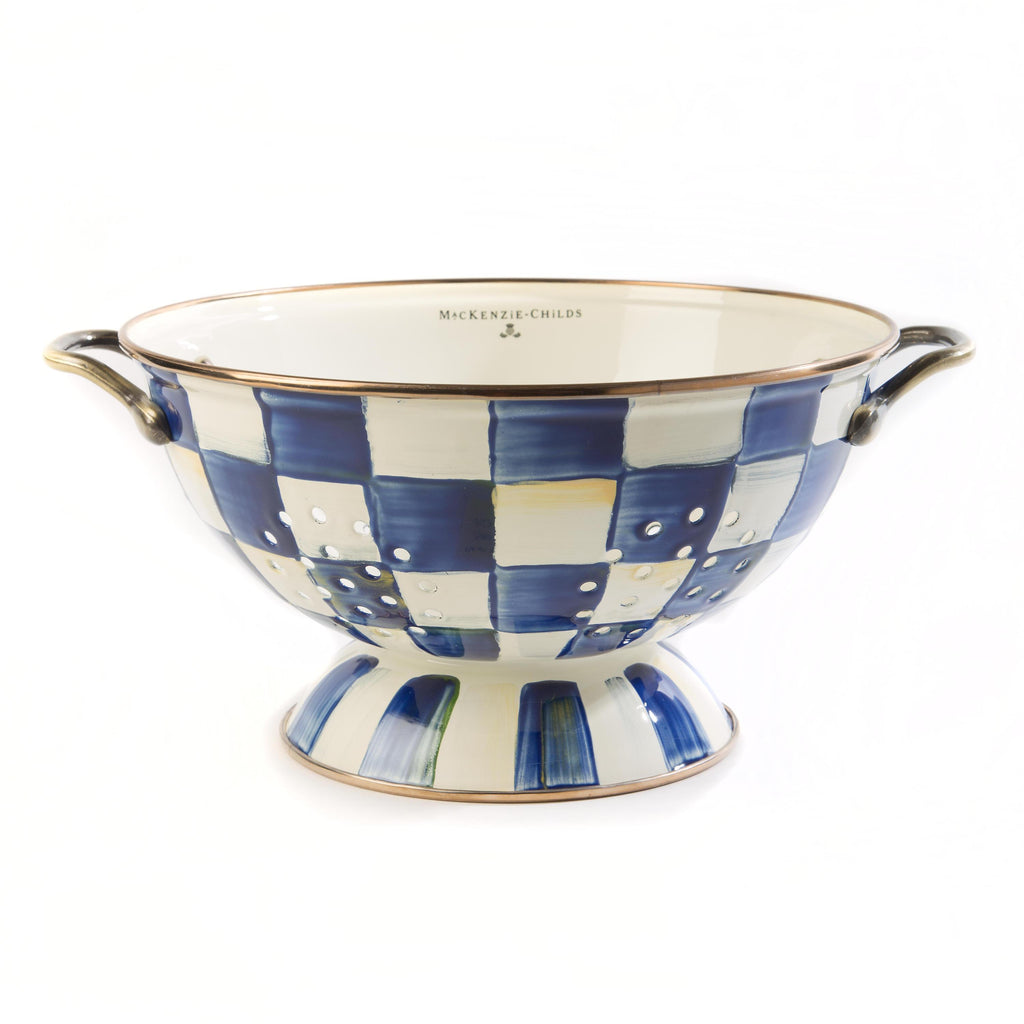 Mackenzie Childs Royal Check Colander Large 89239-240