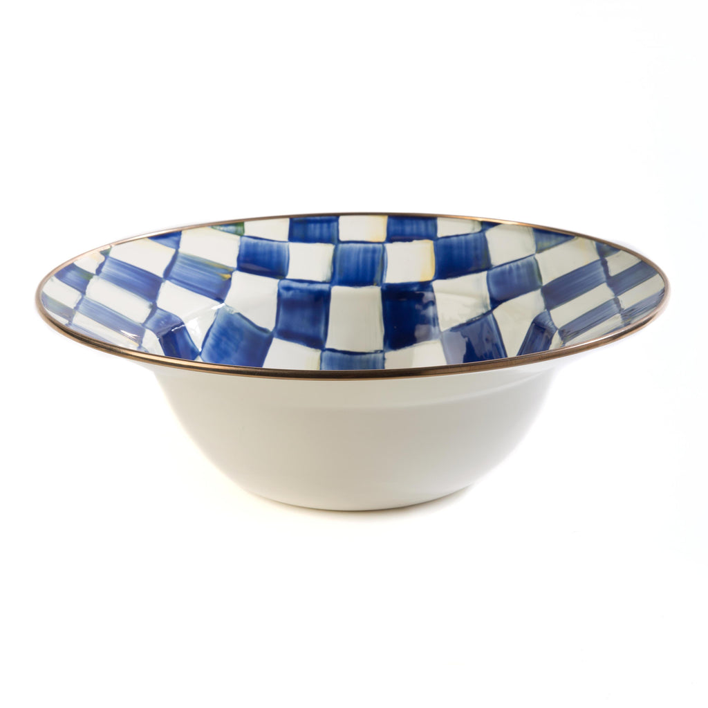 Mackenzie Childs Royal Check Serving Bowl 89220-240