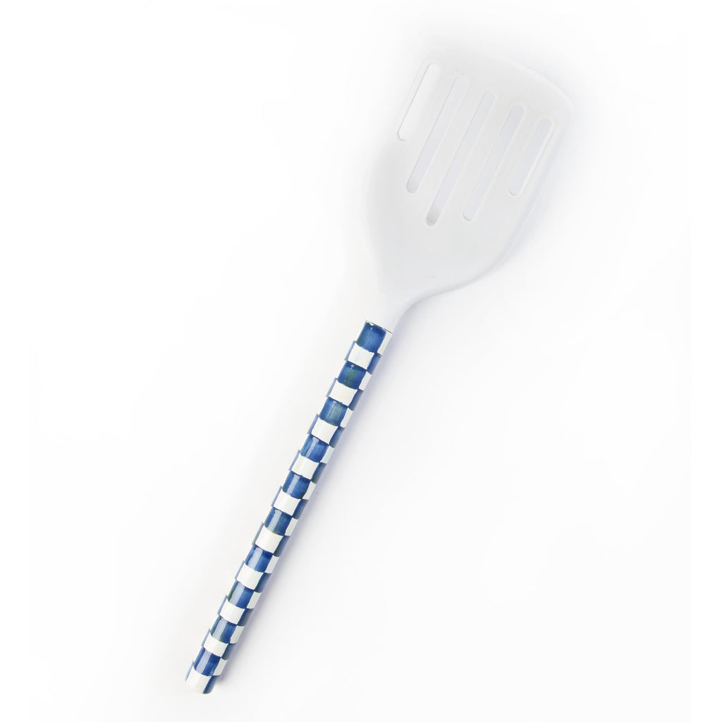 Mackenzie Childs Royal Check Slotted Turner 32208-240