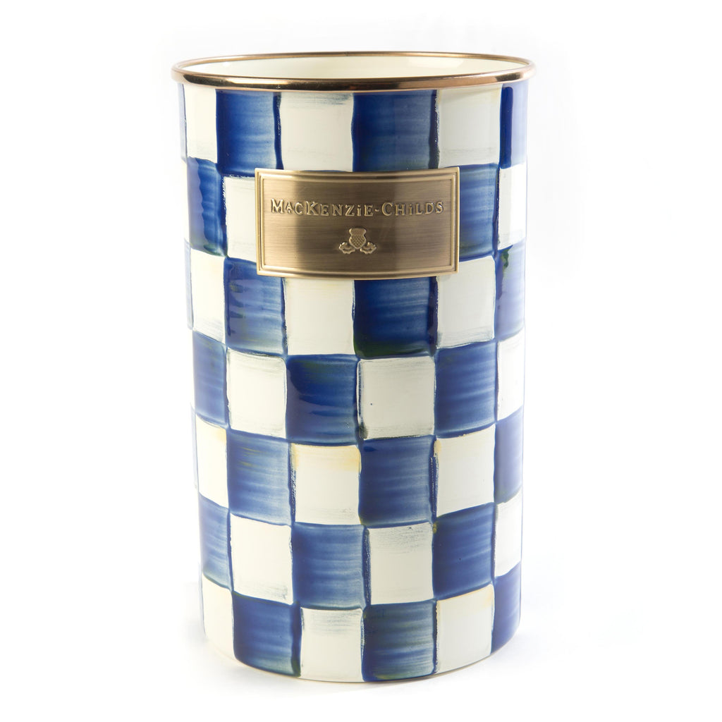 Mackenzie Childs Royal Check Utensil Holder 89605-240