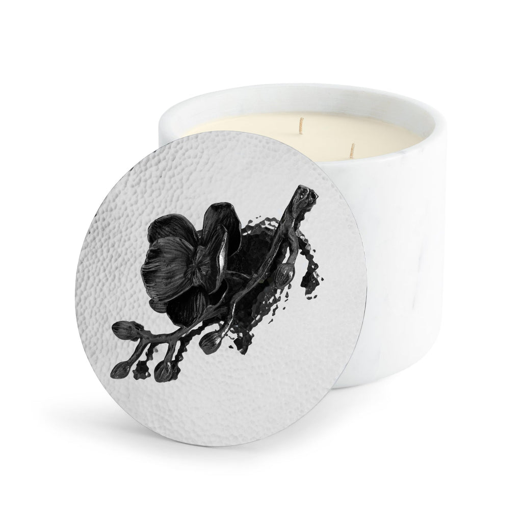 Michael Aram Black Orchid Marble Candle LG 160746