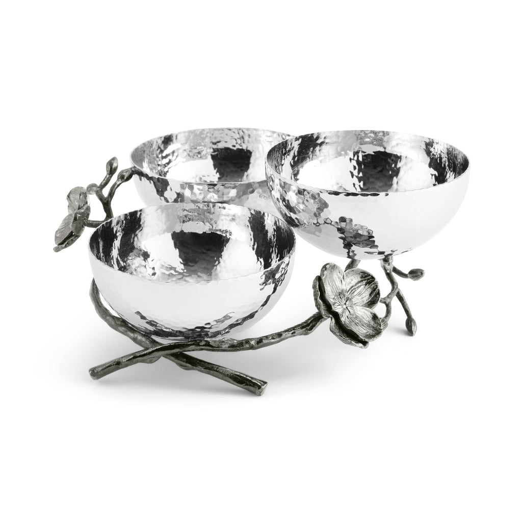 Michael Aram Black Orchid Triple Nut Dish 110869