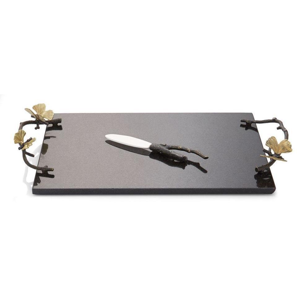 Michael Aram Butterfly Ginkgo Cheese Board & Knife 175761