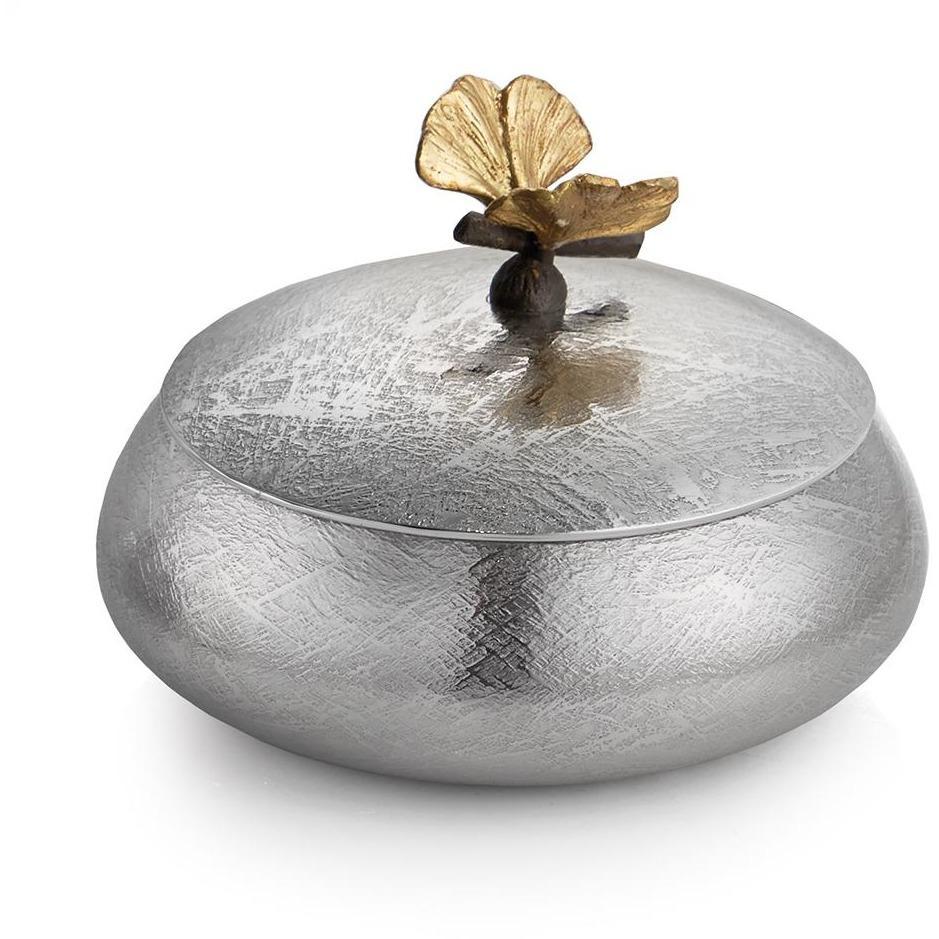 Michael Aram Butterfly Ginkgo Round Trinket Box 175767