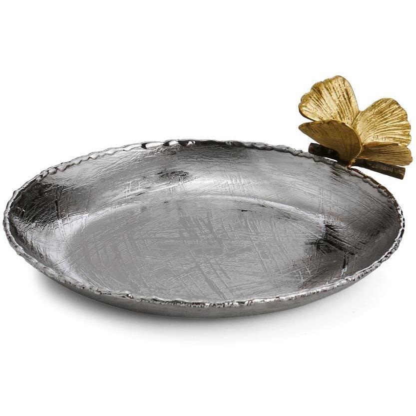 Michael Aram Butterfly Ginkgo Round Trinket Tray 175766