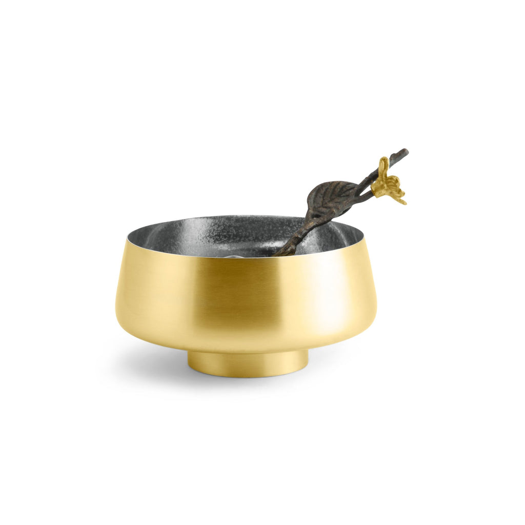 Michael Aram Dogwood High Bowl Small & Spoon 123054