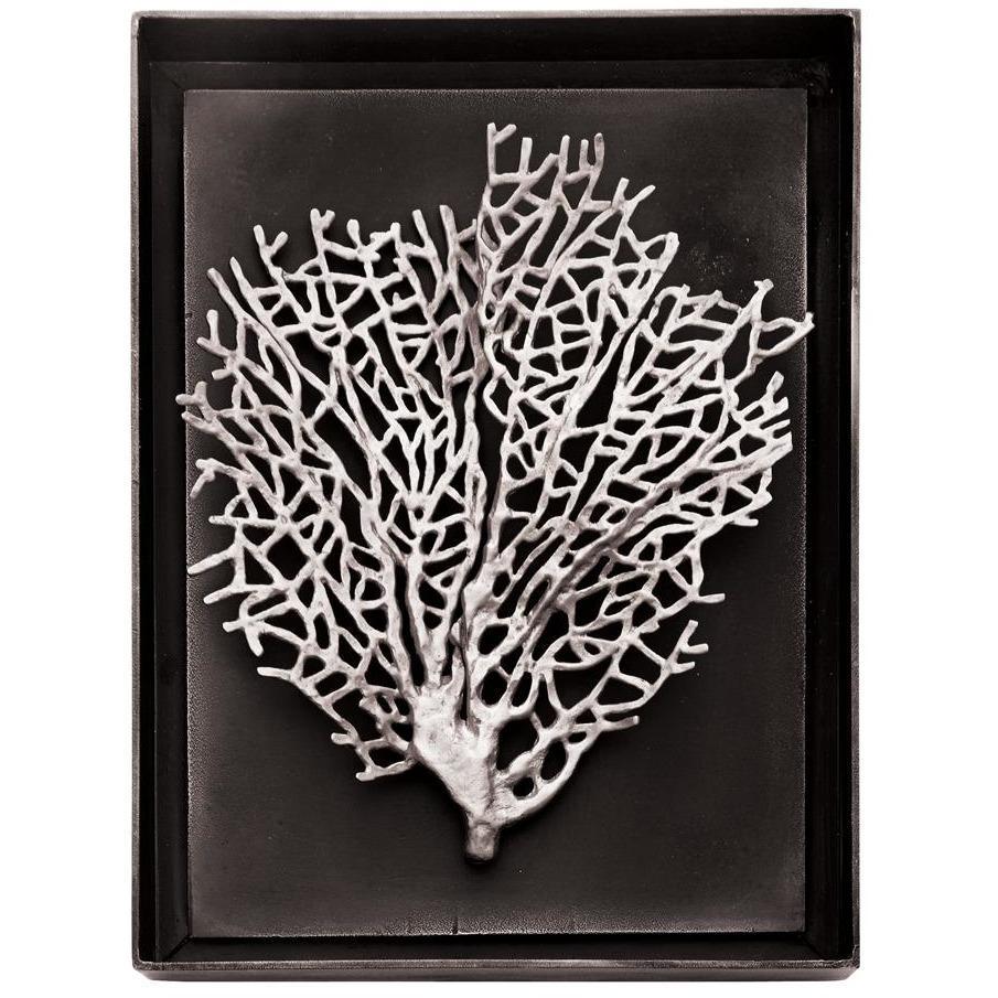 Michael Aram Fan Coral Shadow Box Antique Nickel 176067