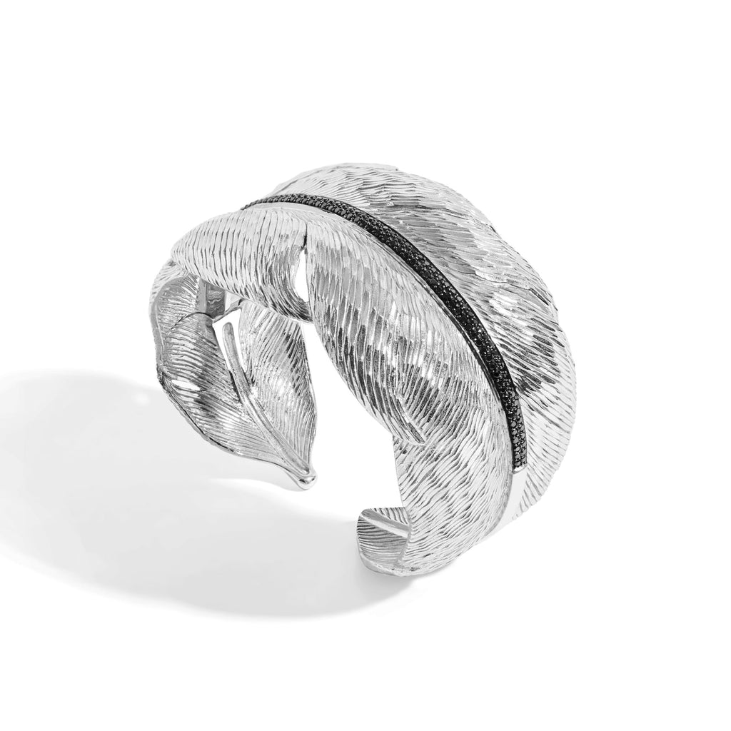 Michael Aram Feather Cuff with Diamonds 522802310BD