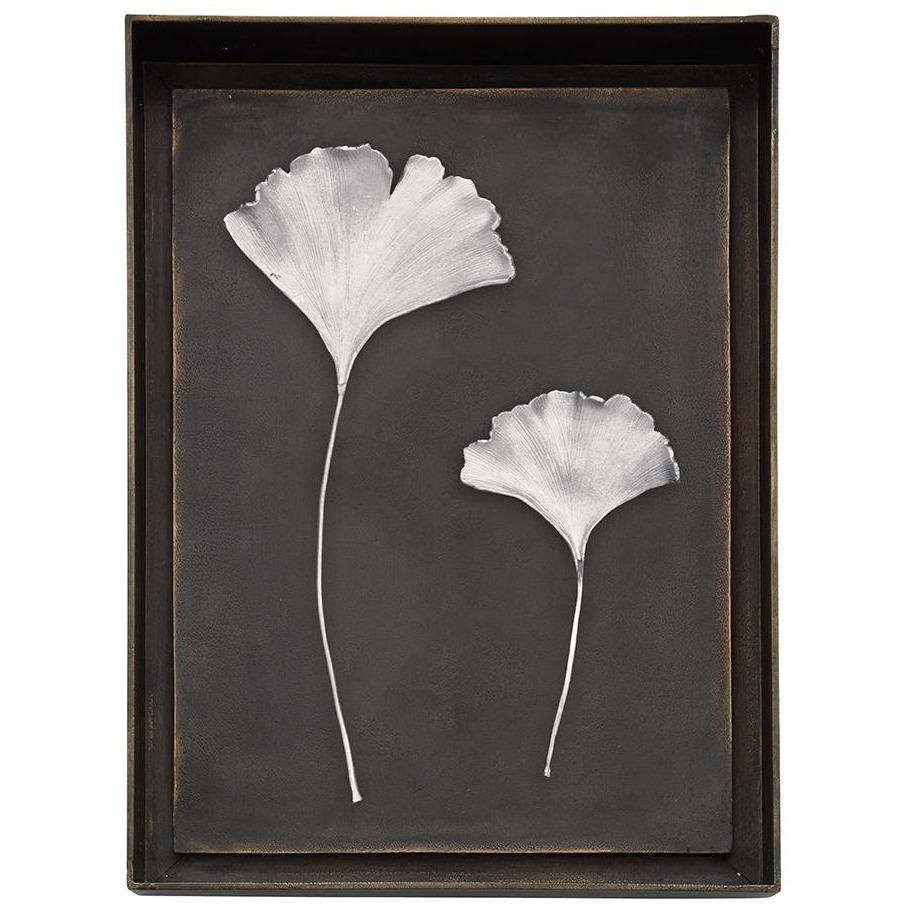 Michael Aram Ginkgo Leaf Shadow Box Antique Nickel 176065