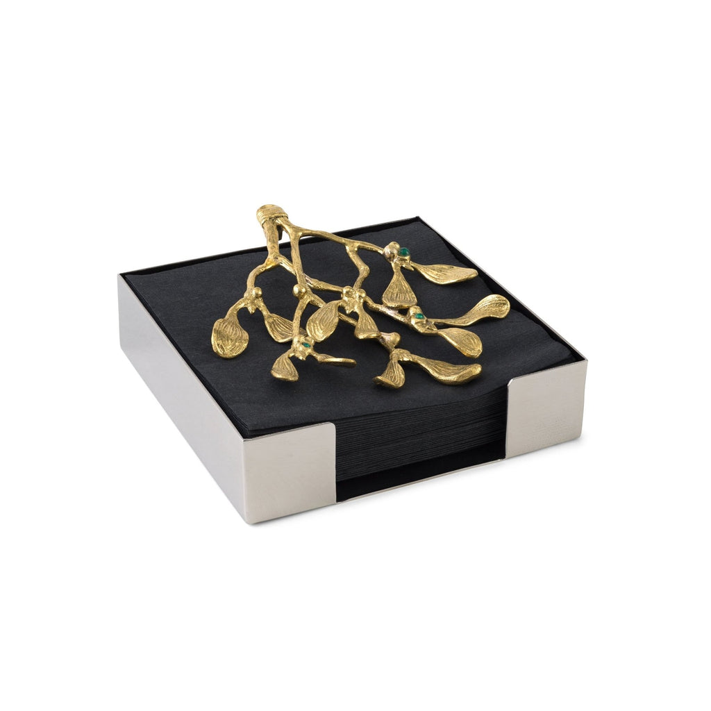 Michael Aram Mistletoe Cocktail Napkin Box 123134