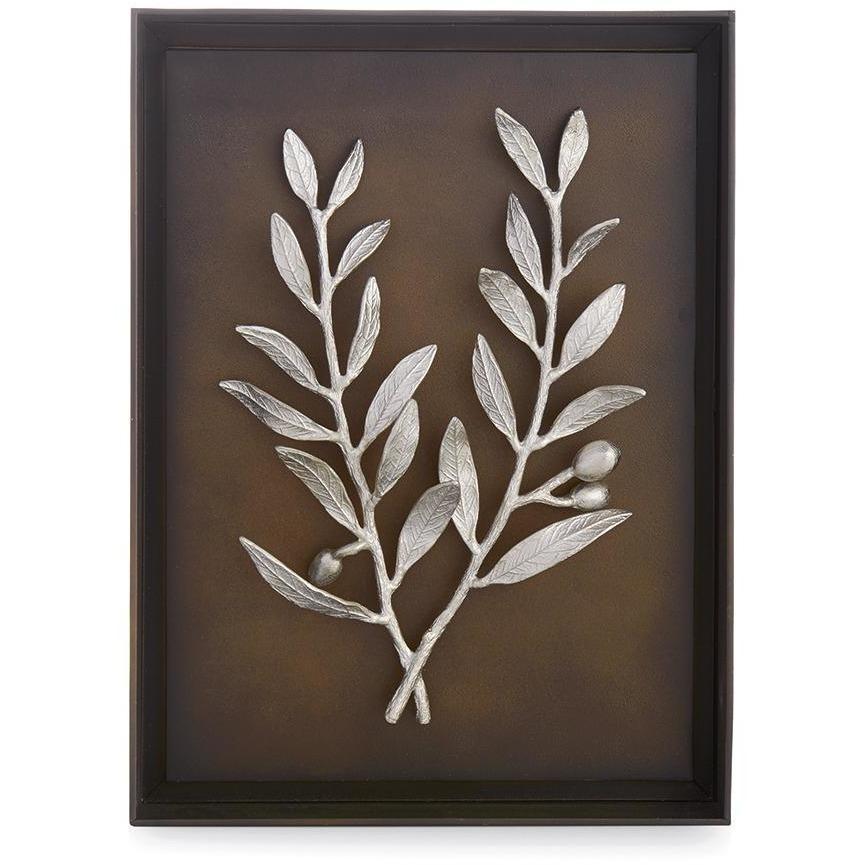 Michael Aram Olive Branch Shadow Box Antique Nickel 176080