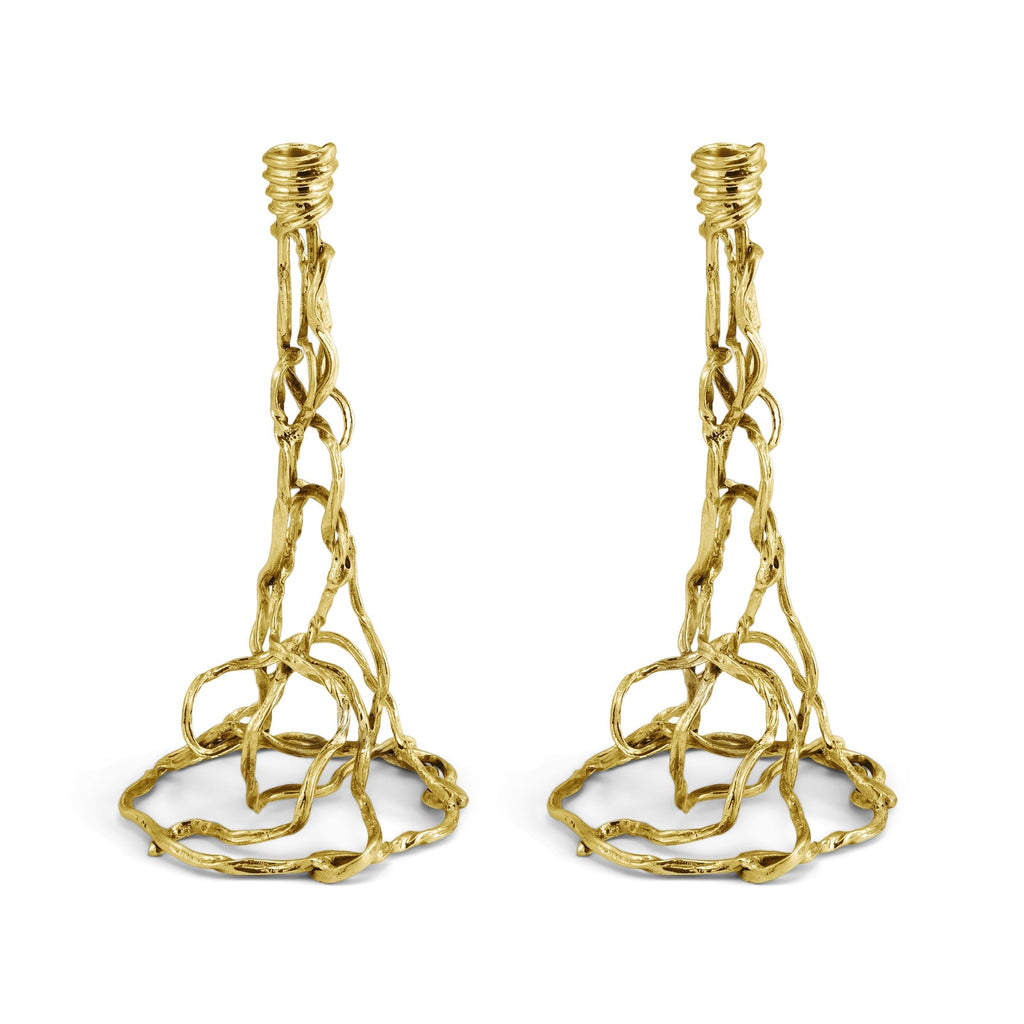 Michael Aram Wisteria Gold Candleholders 123318