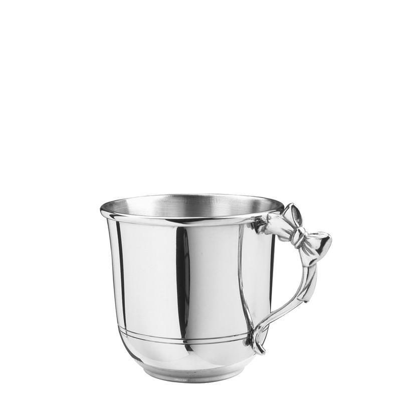 Salisbury Pewter Bow Handle Baby Cup 5 oz SCBC-BOW