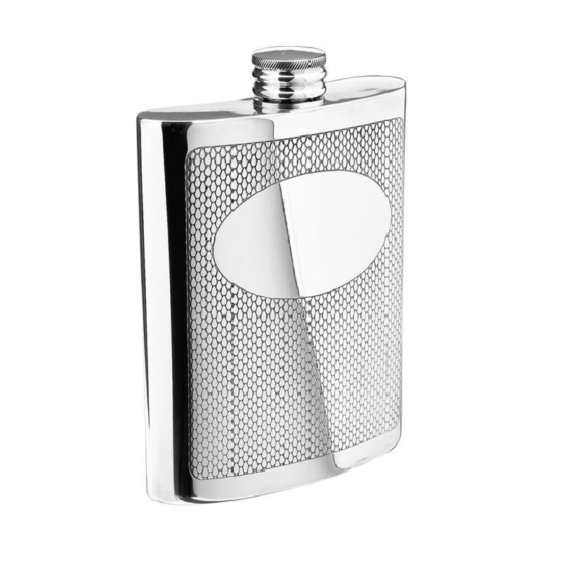 Salisbury Pewter Embossed Flask RCF-E