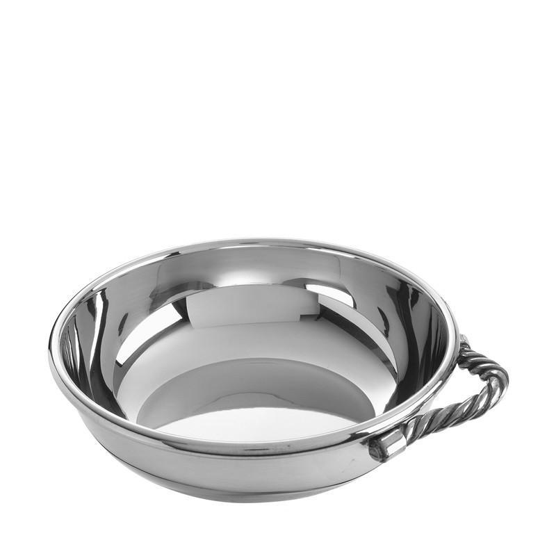 Salisbury Pewter Rope Handle Baby Porringer SCRHP