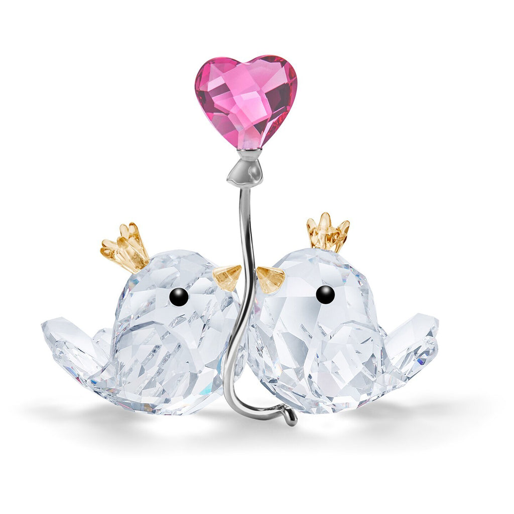 Swarovski Crystal Love Birds Pink Heart Figurine 5492226