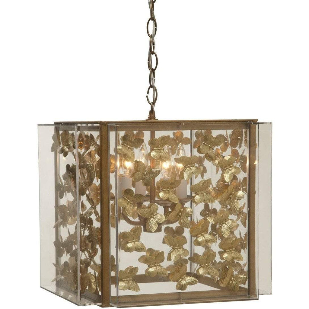 Tommy Mitchell Gilded Butterfly Chandelier Large 000MBCG-L