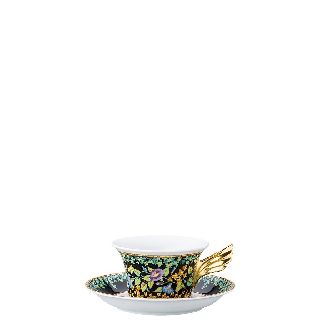 Versace 25 Years Gold Ivy Tea Cup & Tea Saucer 19300-409611-28599