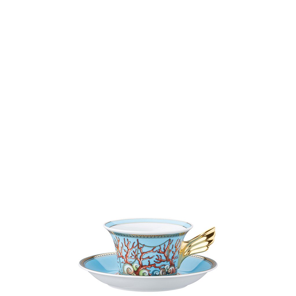 Versace 25 Years Les Tresors de la Mer Tea Cup & Tea Saucer 19300-409608-28599