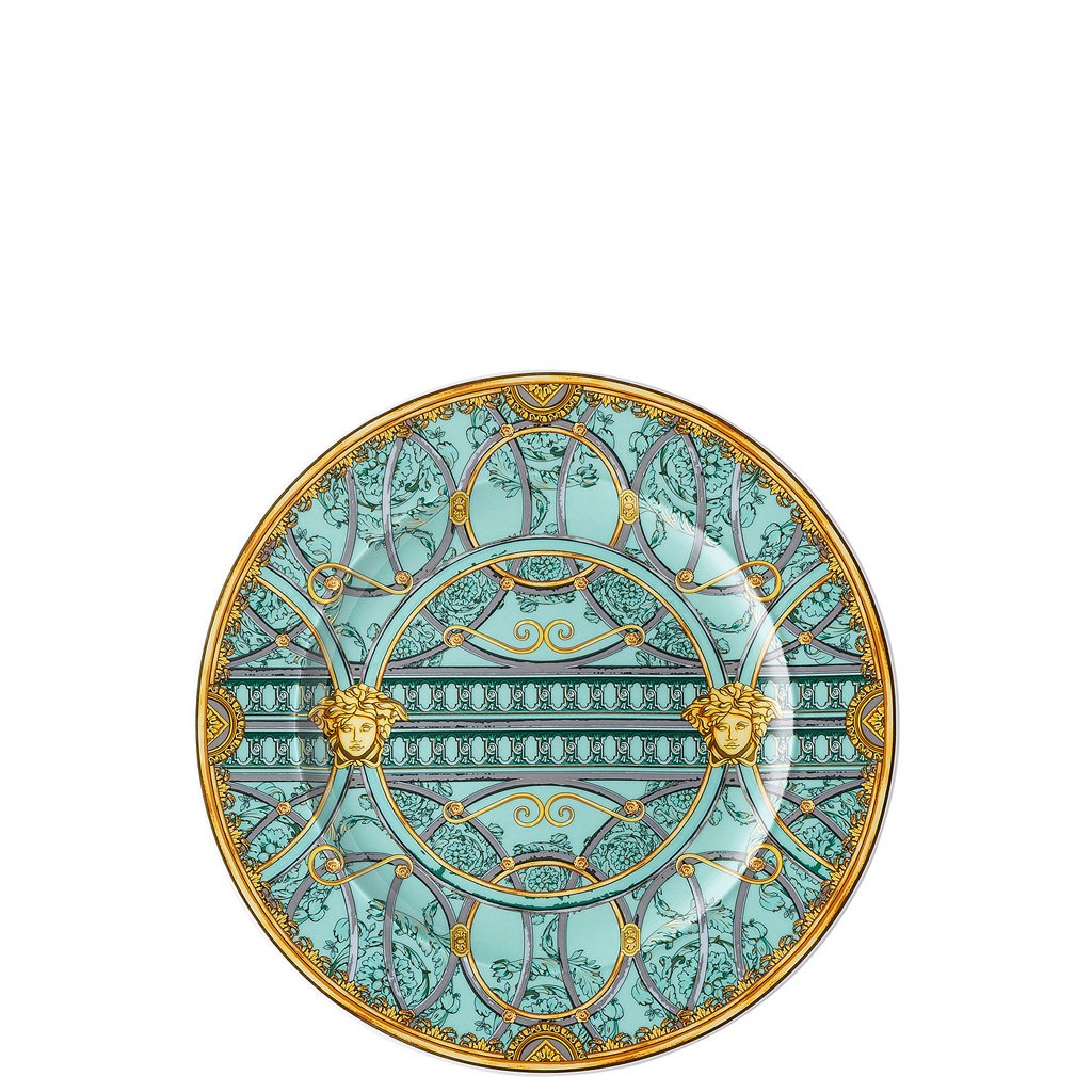 Versace 25 Years Scala Palazzo Verde Dessert Plate 8.5 inch 19300-403664-28602