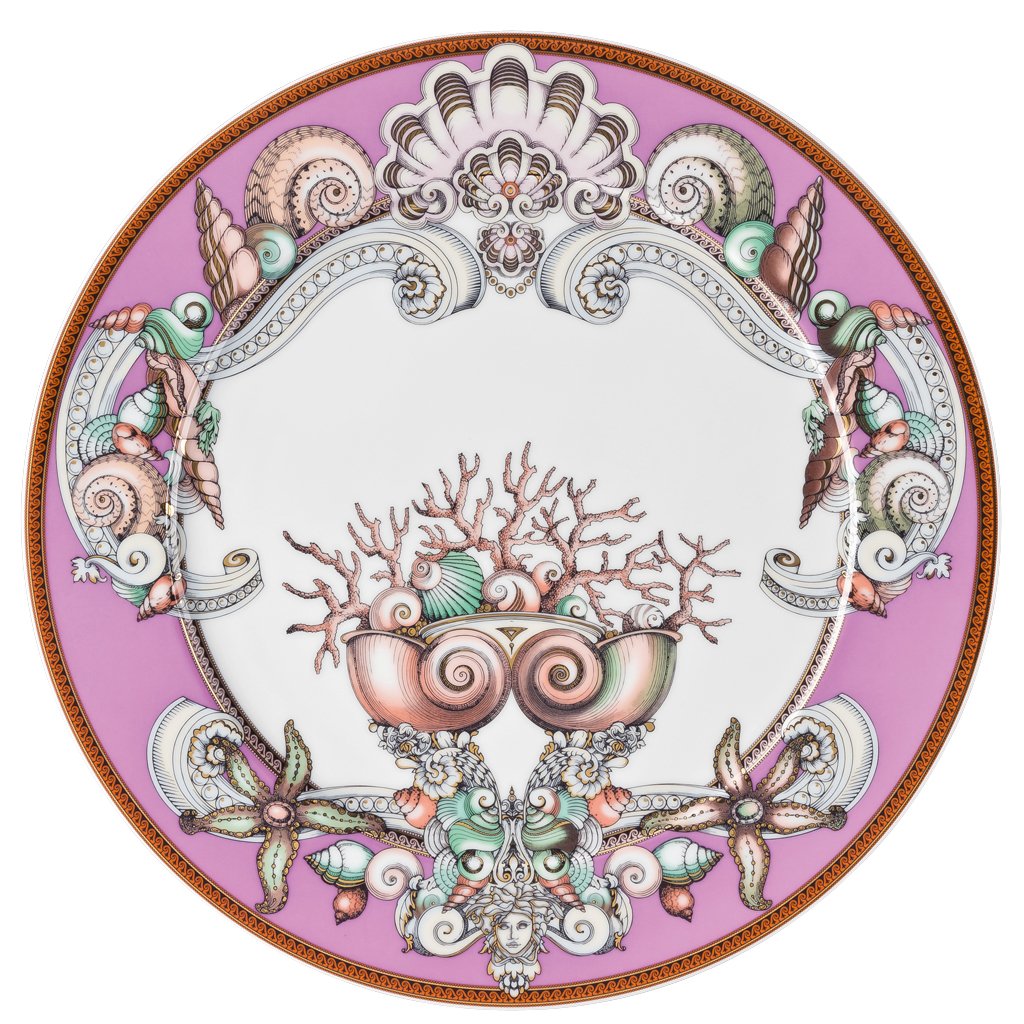 Versace Etoiles De La Mer Purple Service Plate 13 inch 10450-403650-10263