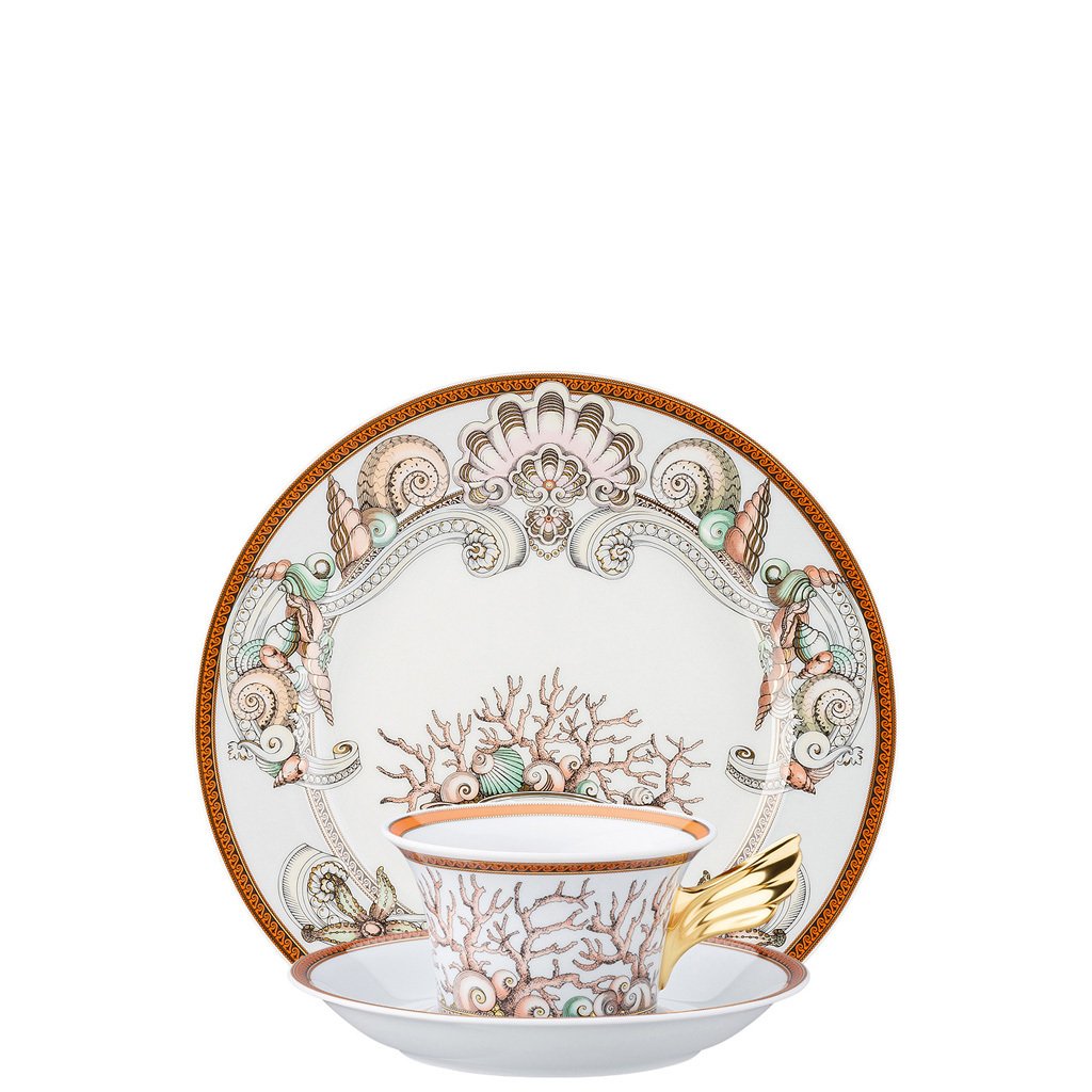 Versace Etoiles De La Mer 25 Years Tea Cup Tea Saucer & Dessert Plate Set 3 pieces 19300-403647-28604