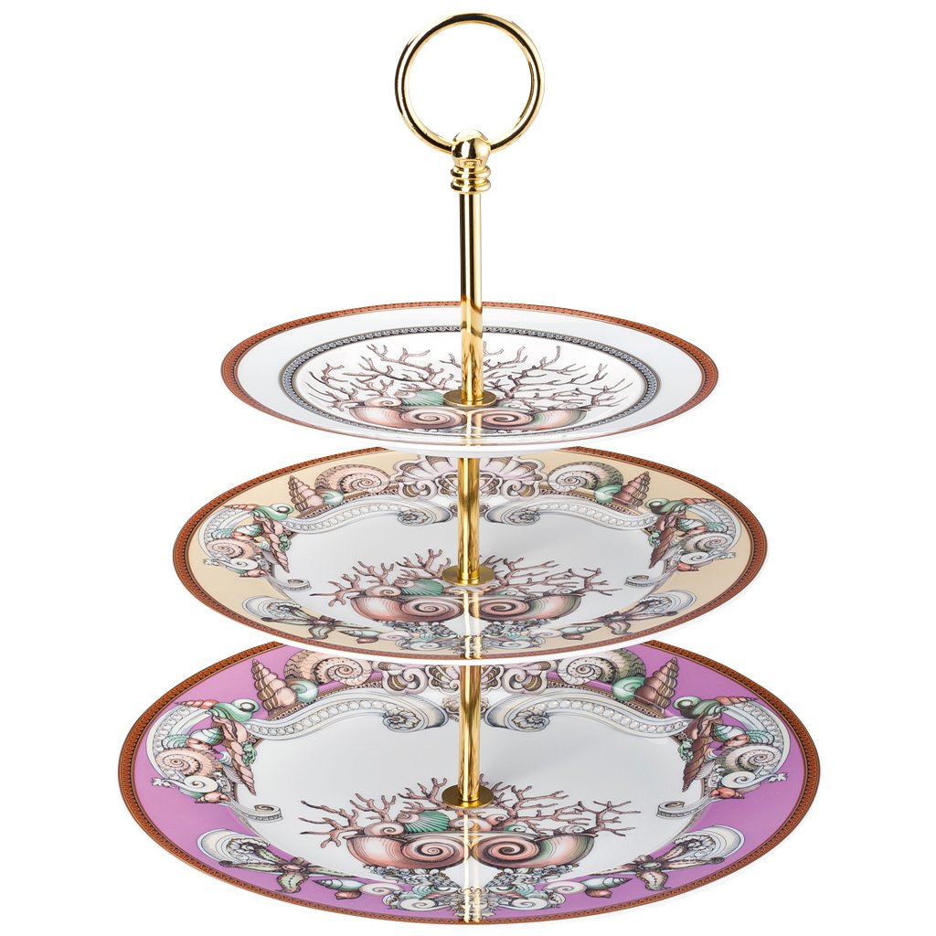 Versace Etoiles De La Mer Etagere 3 tiers 7 x 8.5 x 10.5 inch 19325-403647-25311