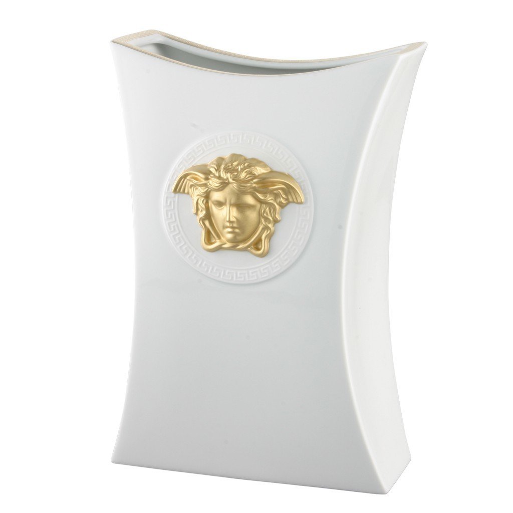 Versace Gorgona Vase Porcelain 11.75 inch 14099-102845-26030