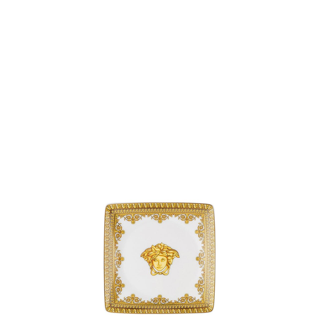Versace I Love Baroque Bianco Canape Dish Square 4.75 inch 11940-403652-15253