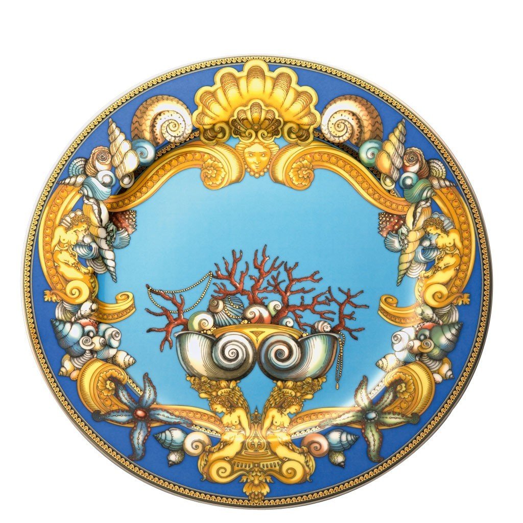 VERSACE  海洋テーマ 大皿 Versace La Mer Service Plate 12 inch 19300-409608-10230 – Biggs Ltd