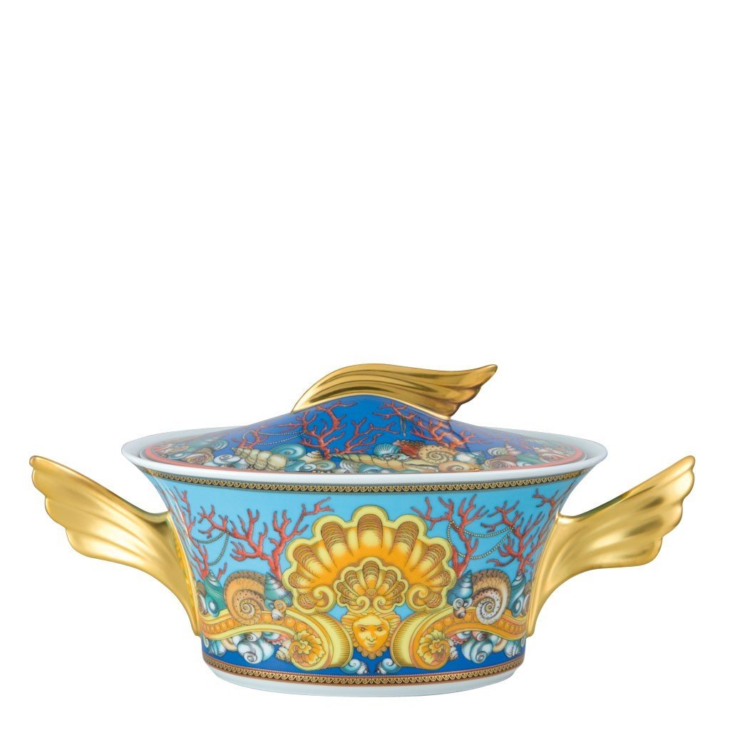Versace La Mer Vegetable Bowl Covered 54 ounce 19300-409608-11320