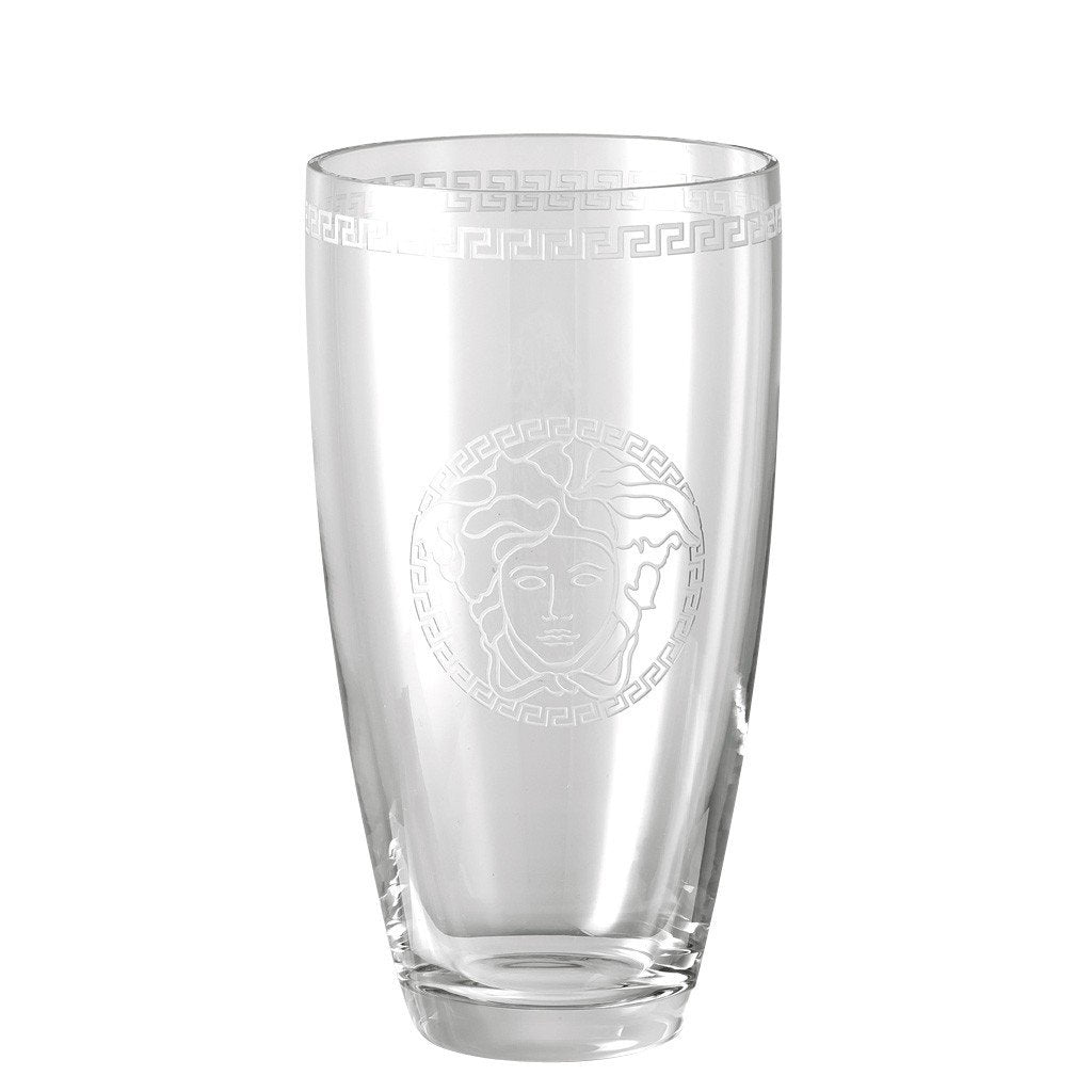 Versace Medusa Clear Vase 12 inch