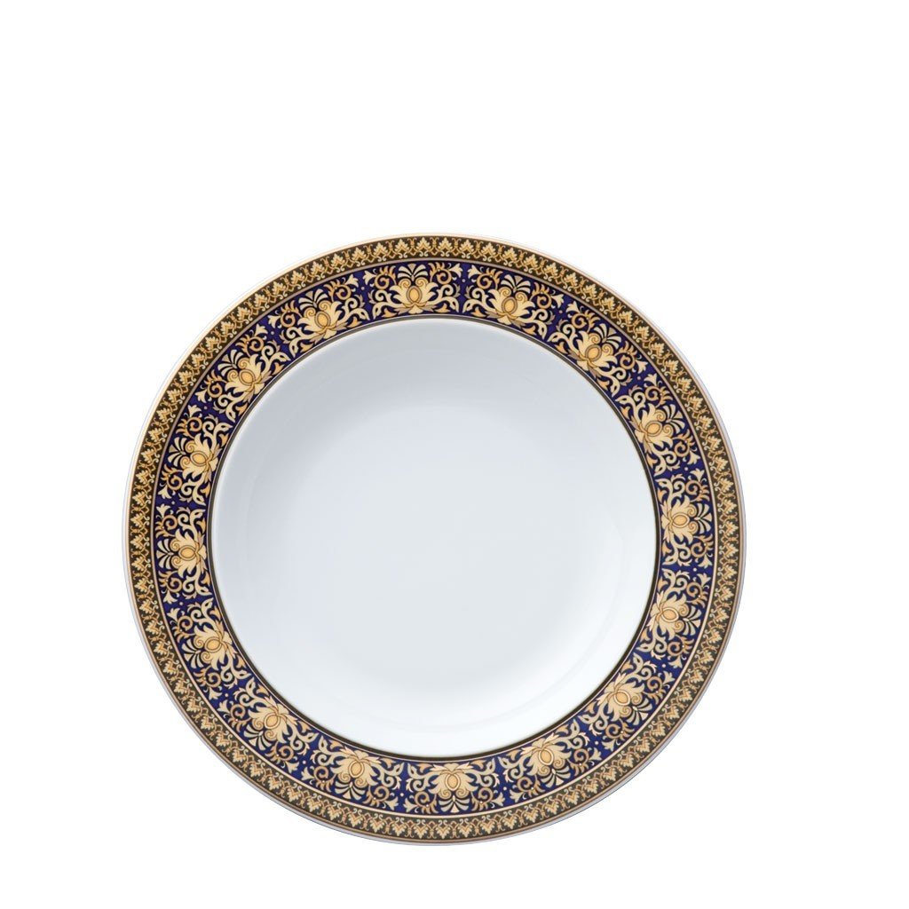 Versace Medusa Blue Rim Soup 8.5 inch 19325-409620-10322