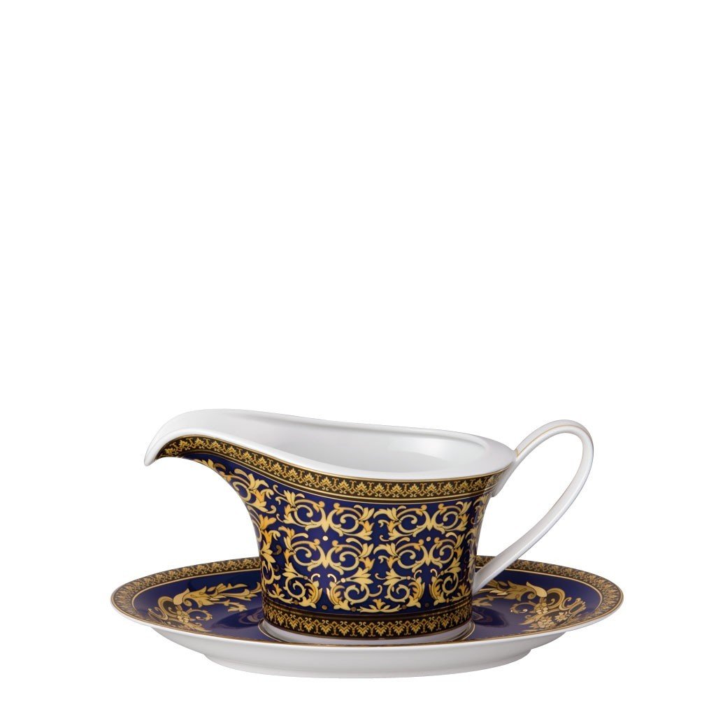 Versace Medusa Blue Sauce Boat 18 ounce 19325-409620-11622