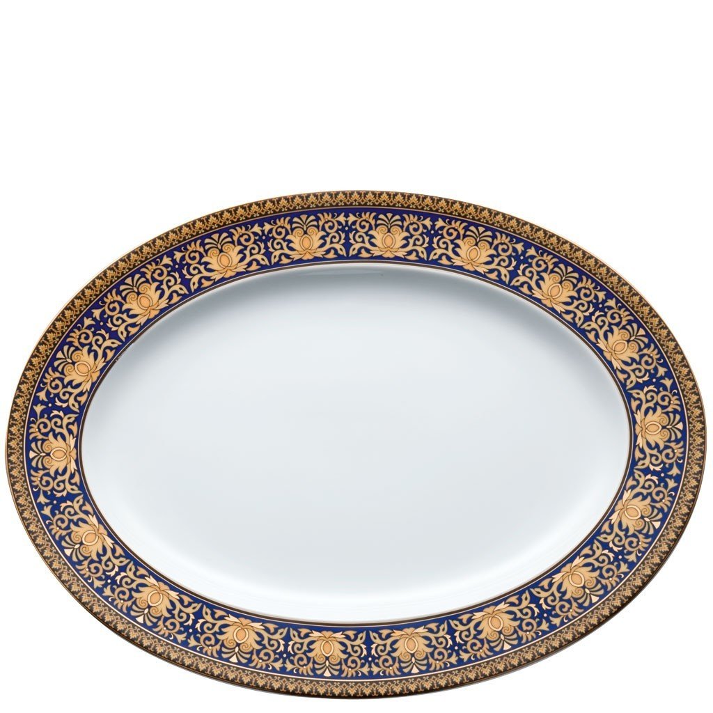 Versace Medusa Blue Platter 13.25 inch 19325-409620-12734