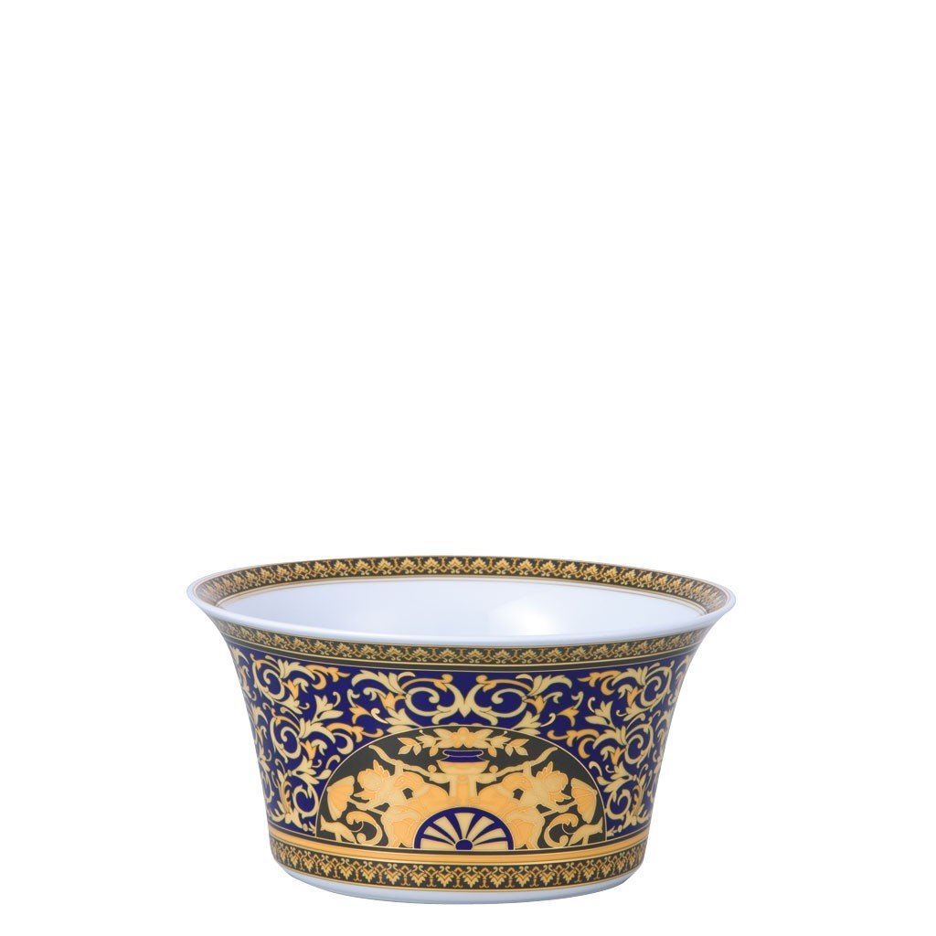 Versace Medusa Blue Vegetable Bowl Open 8 inch 19325-409620-13120