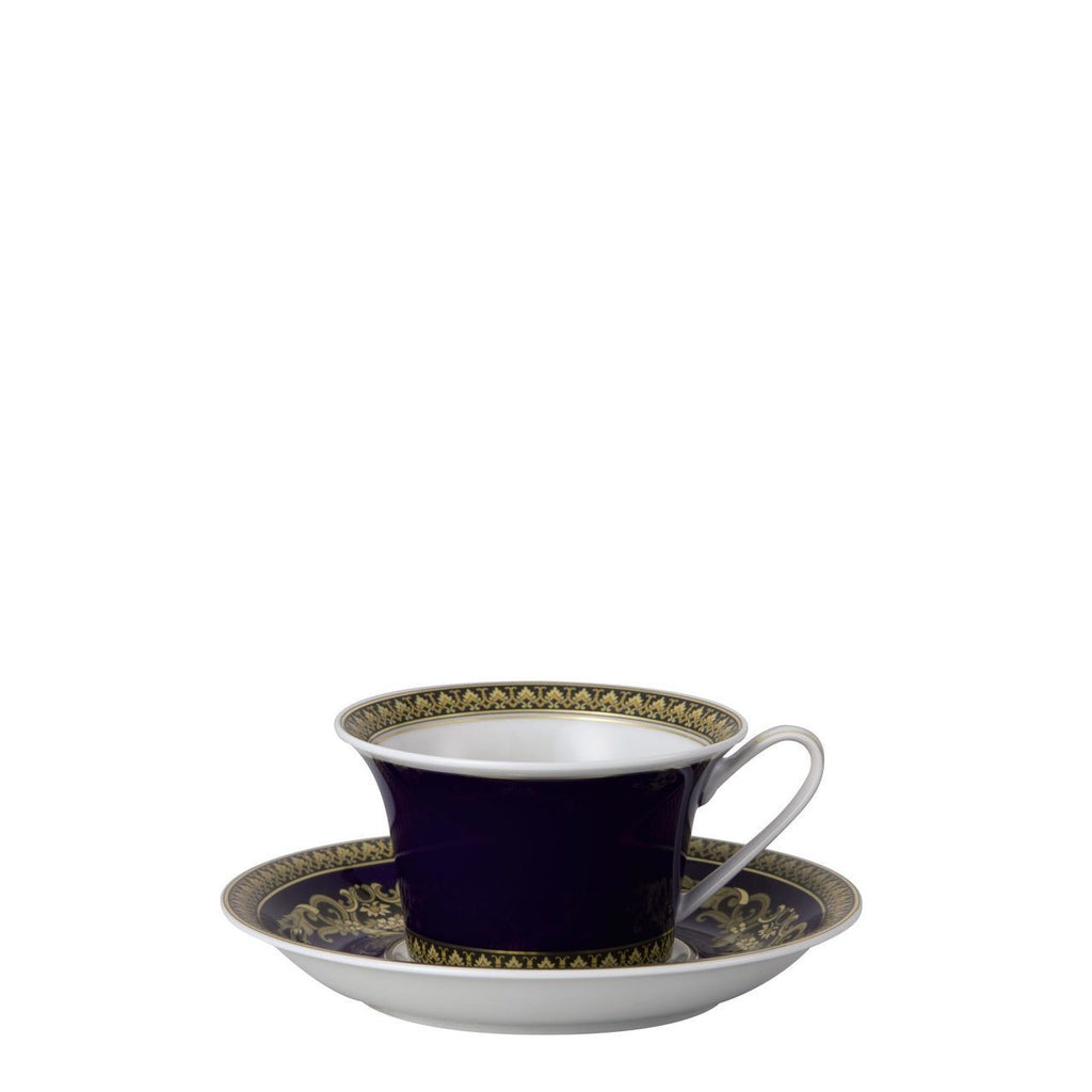 Versace Medusa Blue Tea Cup & Saucer 6.25 inch 7 ounce 19325-409620-14640