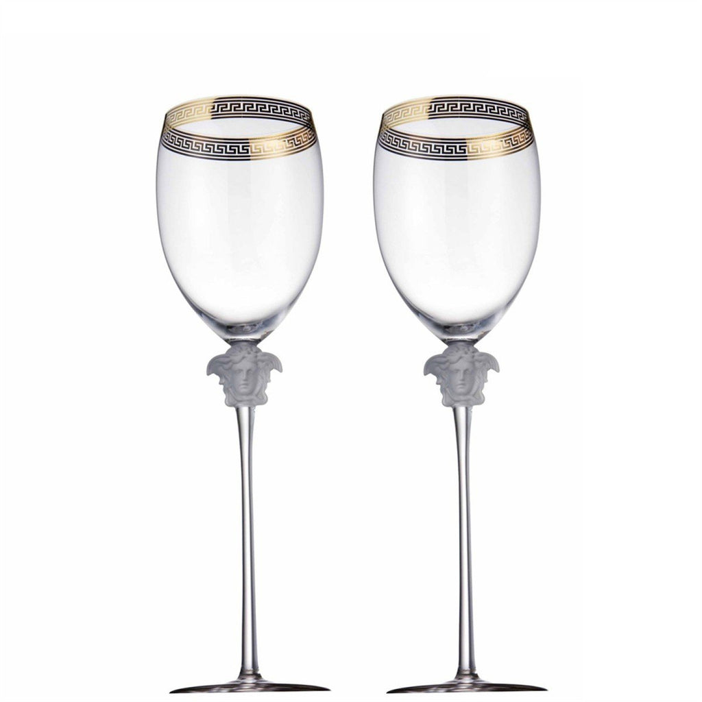 Versace Medusa D Or Water Goblet 11.5 inch 16 ounce 20665-110300-40100