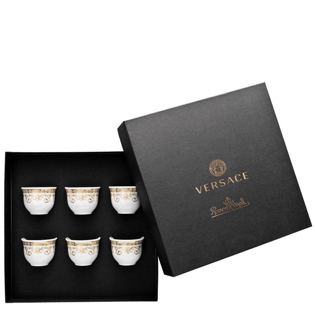 Versace Medusa Gala Set of 6 cups small without handle 14413-403635-28403