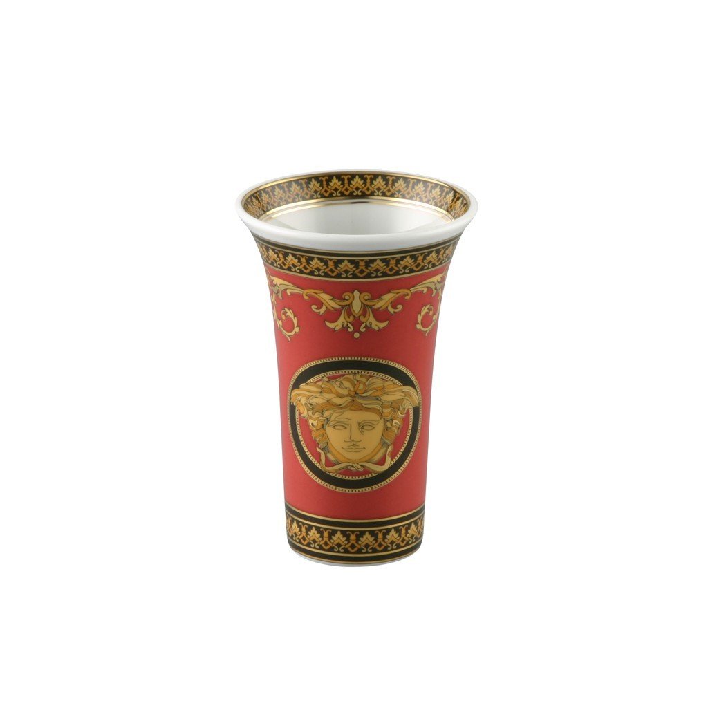 Versace Medusa Red Vase Porcelain 4 inch 14091-102721-26010