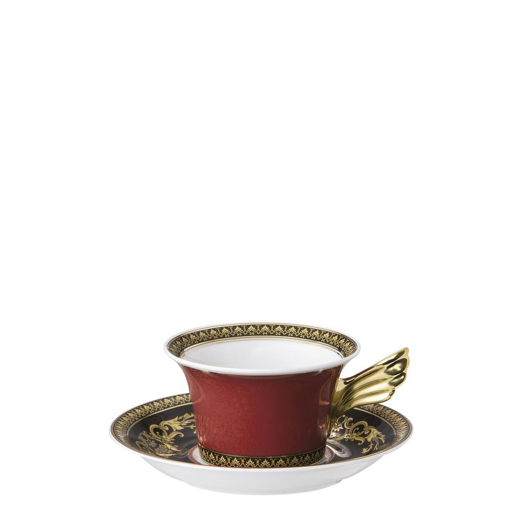 Versace Medusa Red Tea Cup & Saucer 6.25 inch 7 ounce 19300-409605-14640